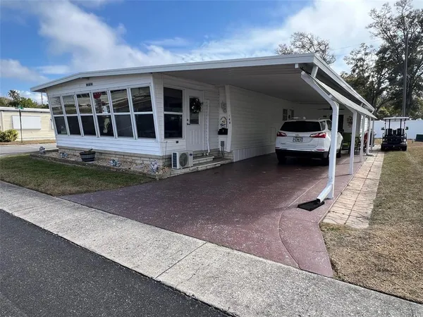 a house view with a outdoor space