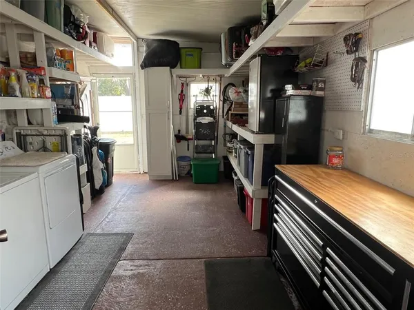 a view of a storage & utility room