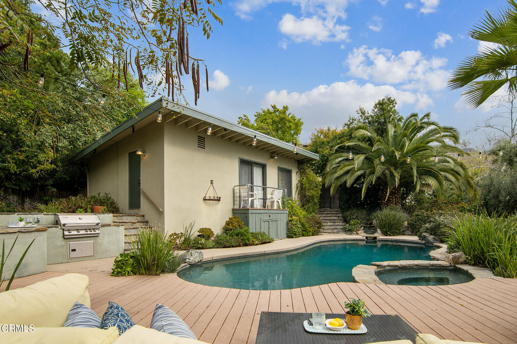 4554 Rising Hill Road Altadena, CA 91001 - Photo 39 of 56 a front view of a house with garden