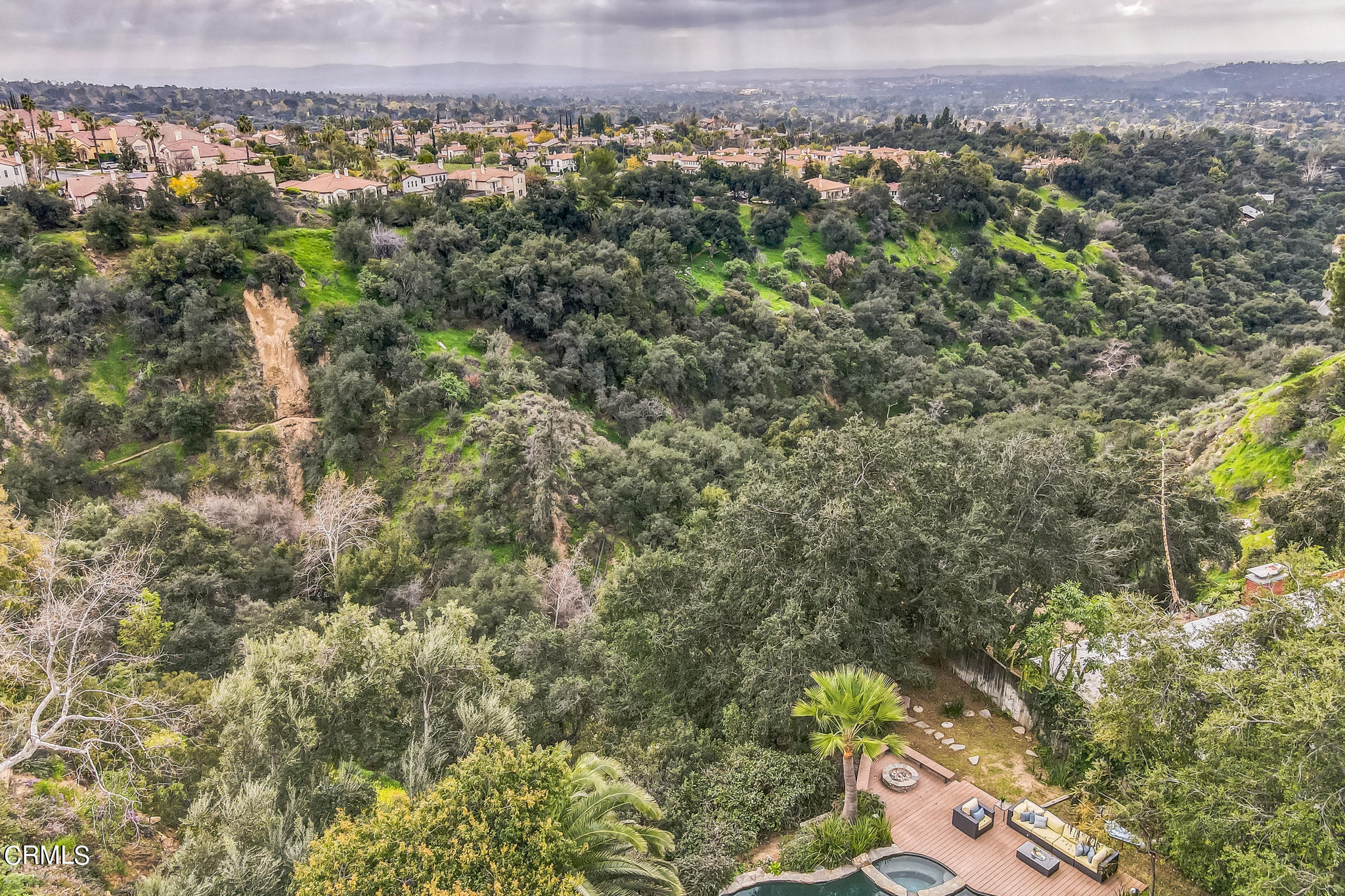 4554 Rising Hill Road Altadena, CA 91001 - Photo 50 of 56 an aerial view of a city