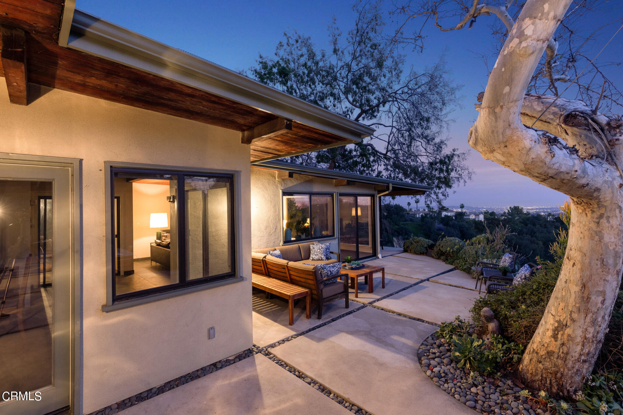 4554 Rising Hill Road Altadena, CA 91001 - Photo 5 of 56 a view of living room filled with furniture and garden