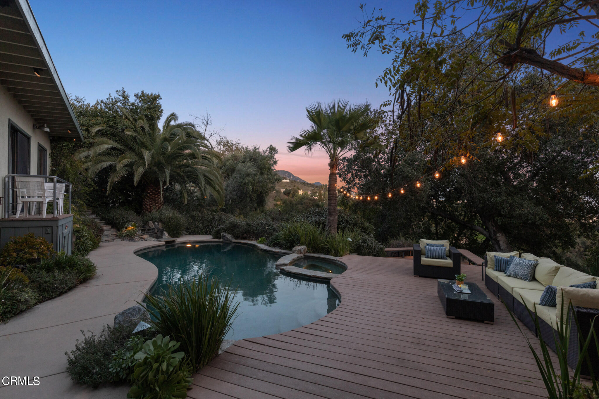 4554 Rising Hill Road Altadena, CA 91001 - Photo 54 of 56 a view of a terrace with furniture
