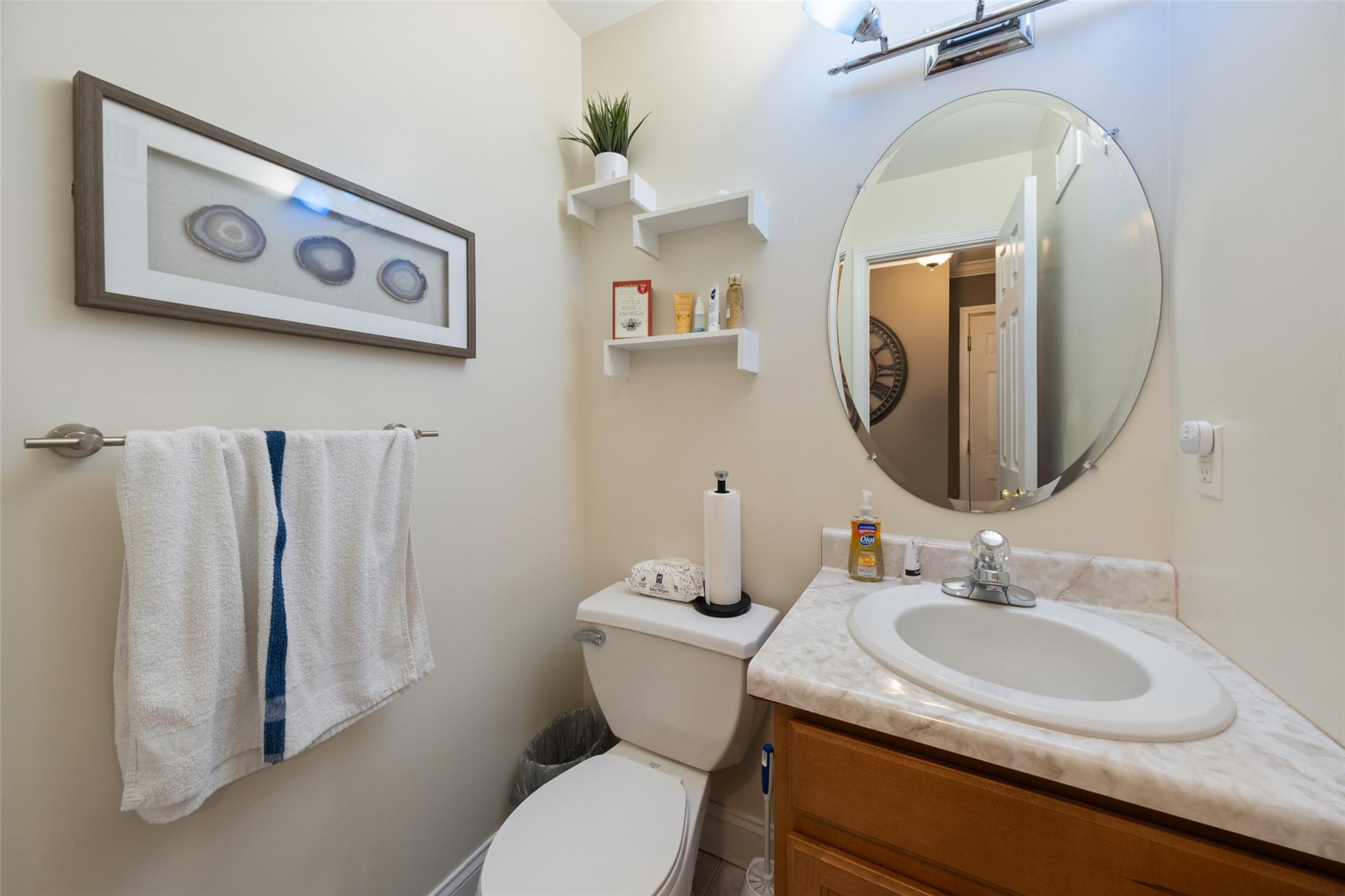 15 Bobrick Road Poughkeepsie, NY 12601 - Photo 9 of 36 Half bathroom with toilet and vanity