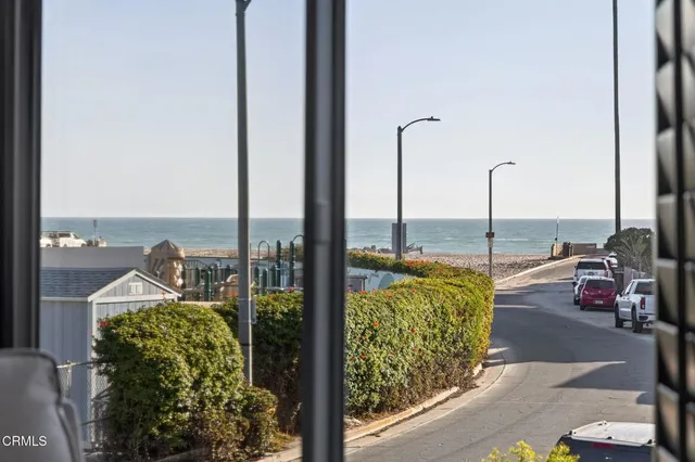 a view of a city from a balcony