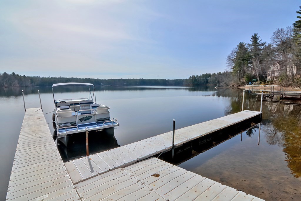 32 Allen Road Brookfield, MA 01506 - Photo 39 of 40 a terrace with outdoor seating and lake view