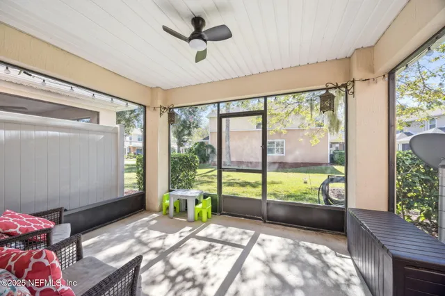 a very nice looking room with a large window