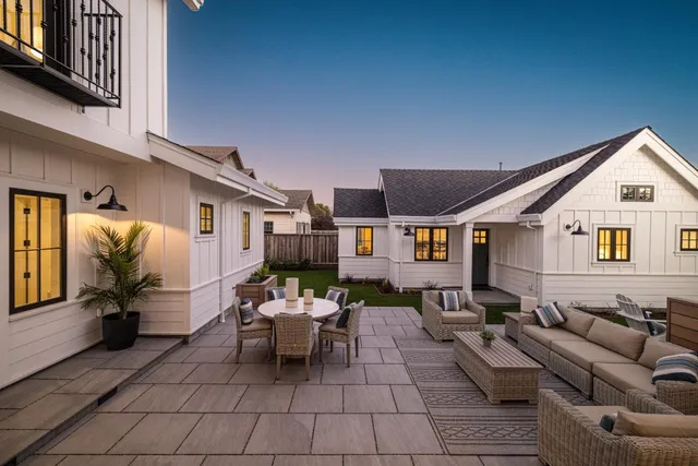 a outdoor living space with furniture and a couch