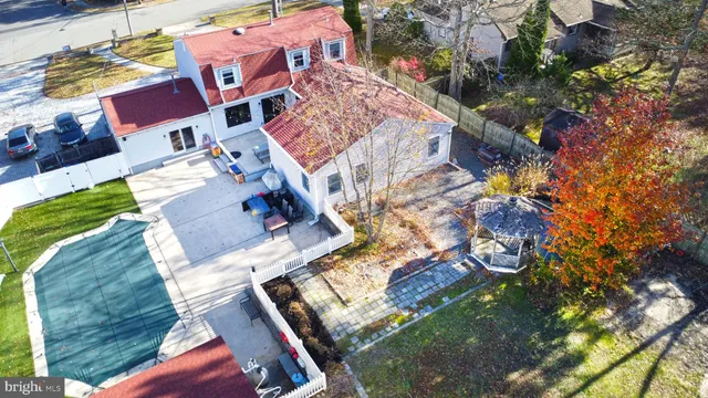 a view of swimming pool from a balcony