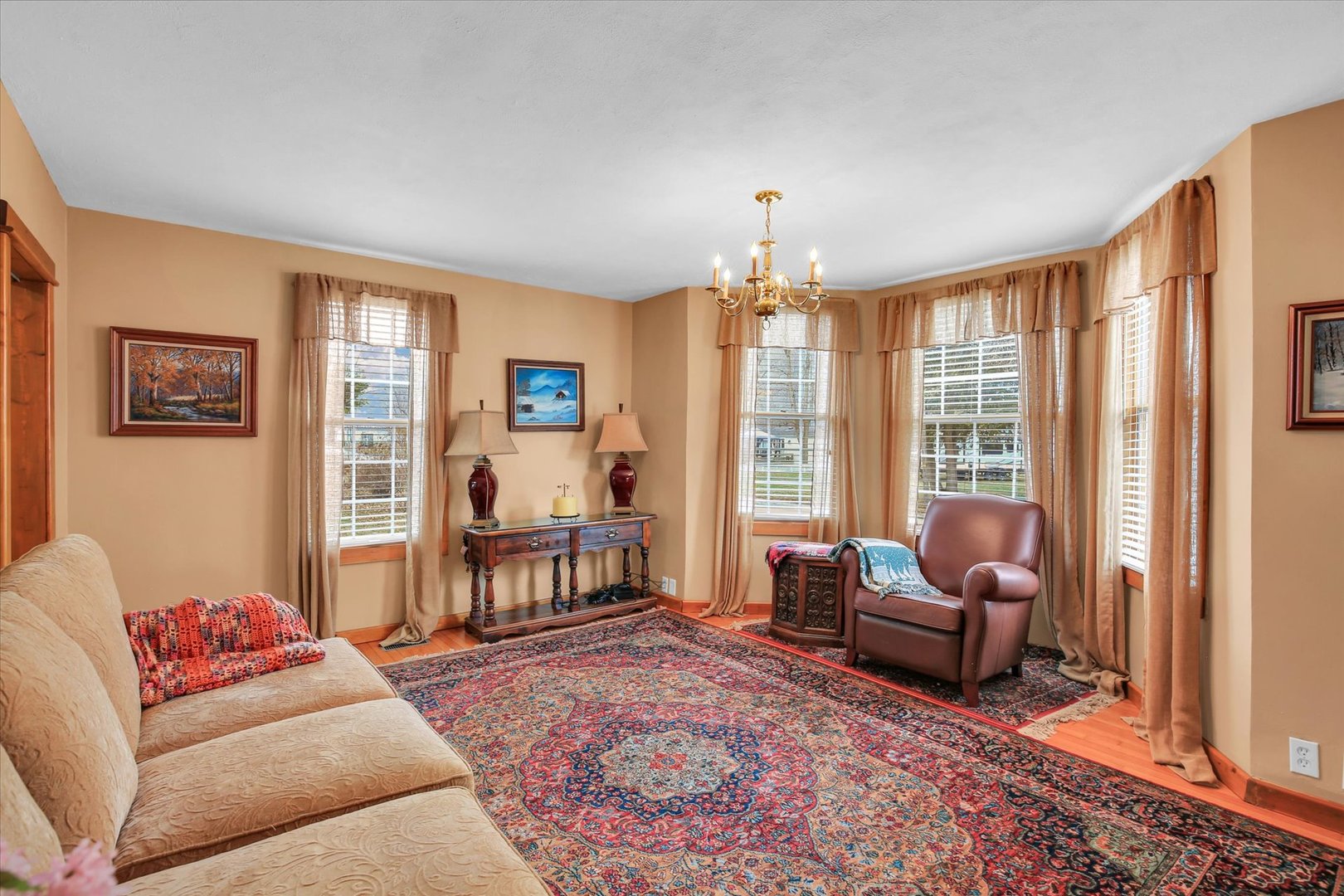 112 North Front Street Sadorus, IL 61872 - Photo 13 of 44 a living room with furniture and a large window