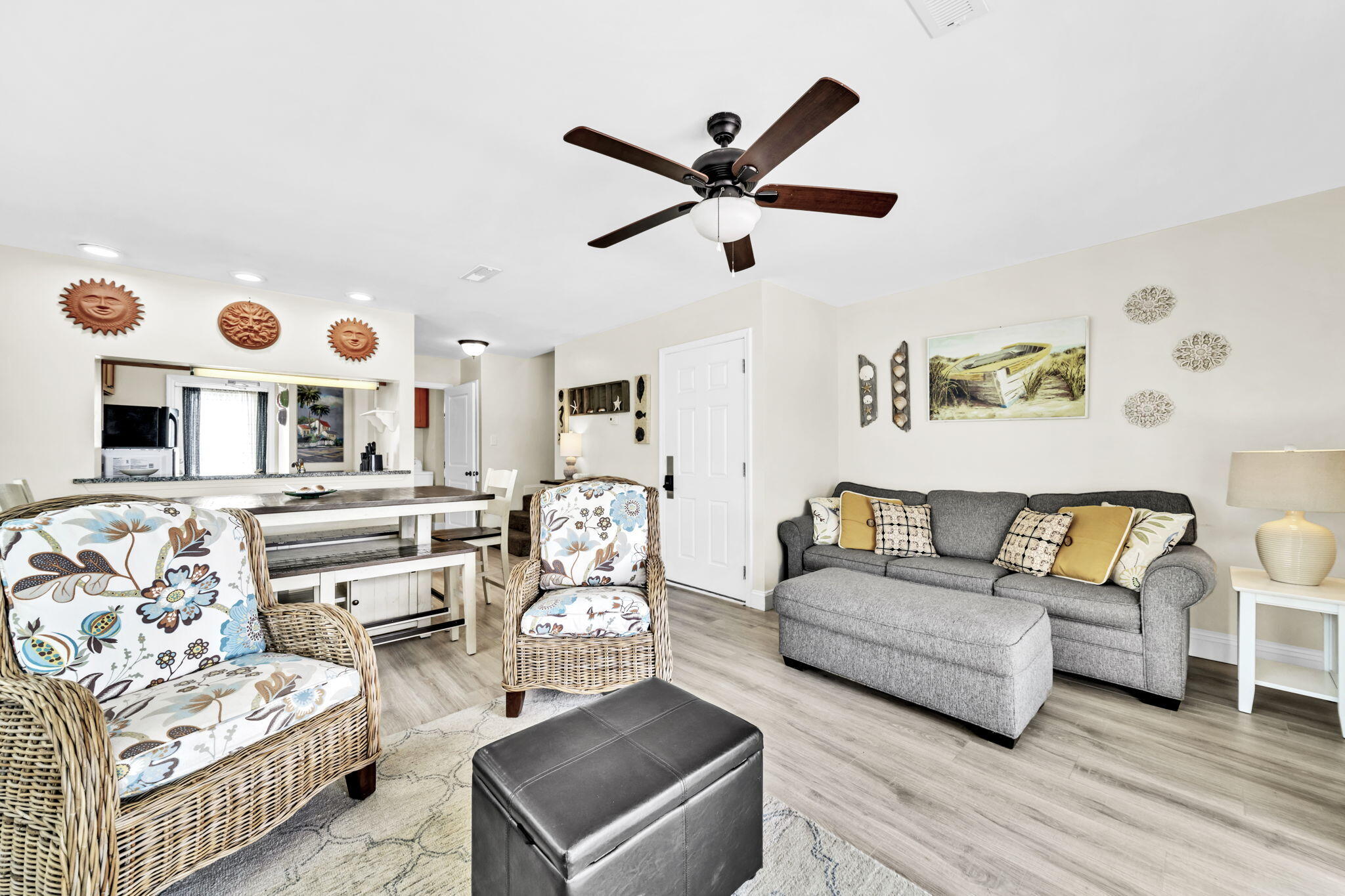 228 Walton Magnolia Lane, Unit 4 Inlet Beach, FL 32461 - Photo 15 of 45 a living room with furniture and wooden floor