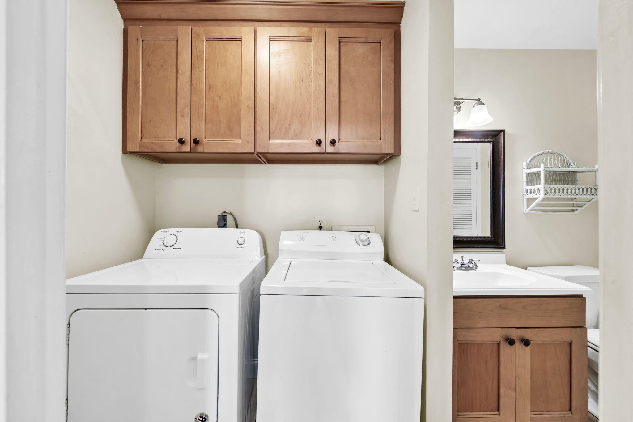228 Walton Magnolia Lane, Unit 4 Inlet Beach, FL 32461 - Photo 29 of 45 a utility room with dryer and washer