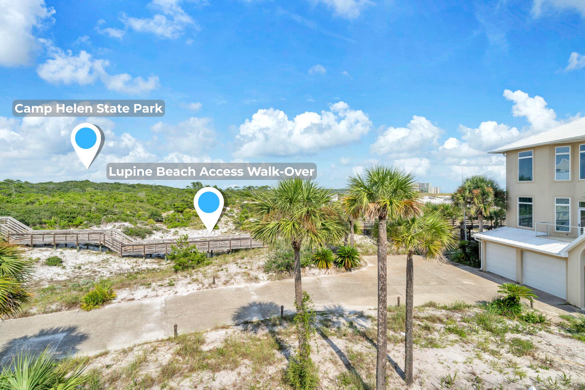 228 Walton Magnolia Lane, Unit 4 Inlet Beach, FL 32461 - Photo 37 of 45 a vase of flowers sitting in a yard