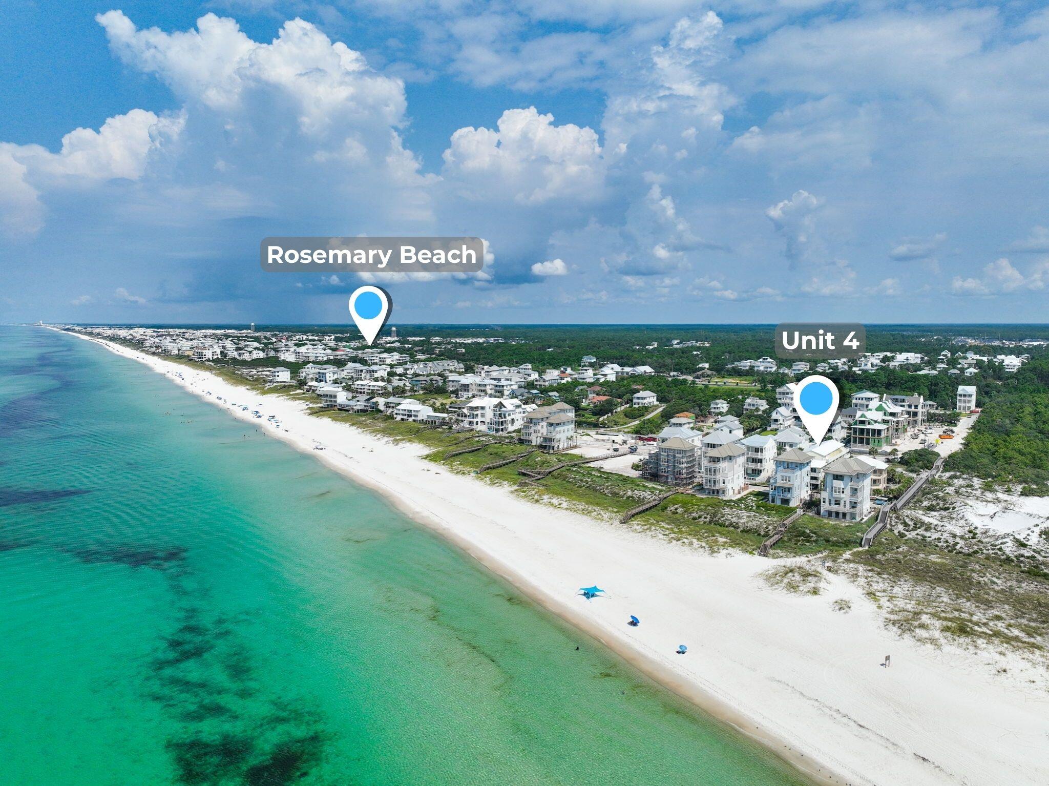 228 Walton Magnolia Lane, Unit 4 Inlet Beach, FL 32461 - Photo 4 of 45 a view of a street with a back yard
