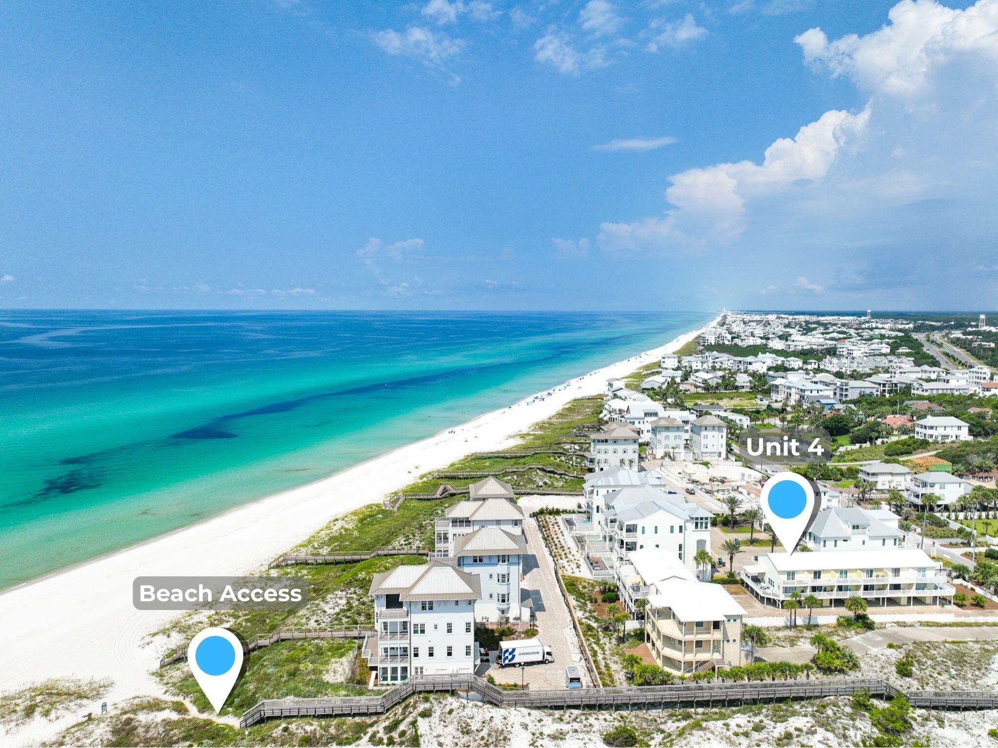 228 Walton Magnolia Lane, Unit 4 Inlet Beach, FL 32461 - Photo 45 of 45 a view of a floor to ceiling window and wooden floor