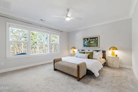 a view of an empty room with wooden walls