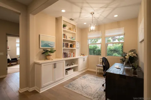 a view of a kitchen and dining room