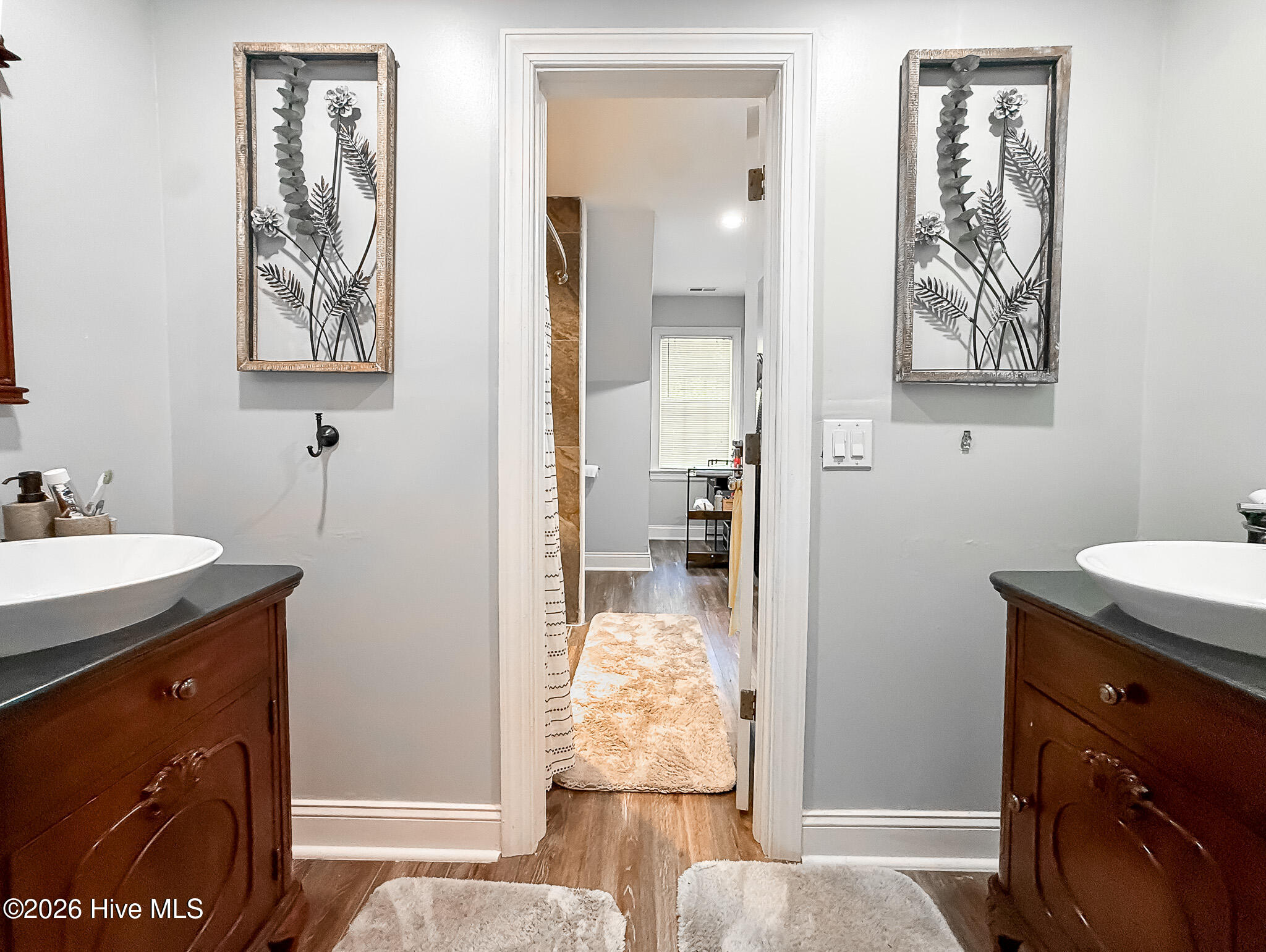 6375 Swanns Station Road Sanford, NC 27332 - Photo 61 of 126 Upstairs Full Bathroom w/Separate Vanity's & Shower/Tub Combo