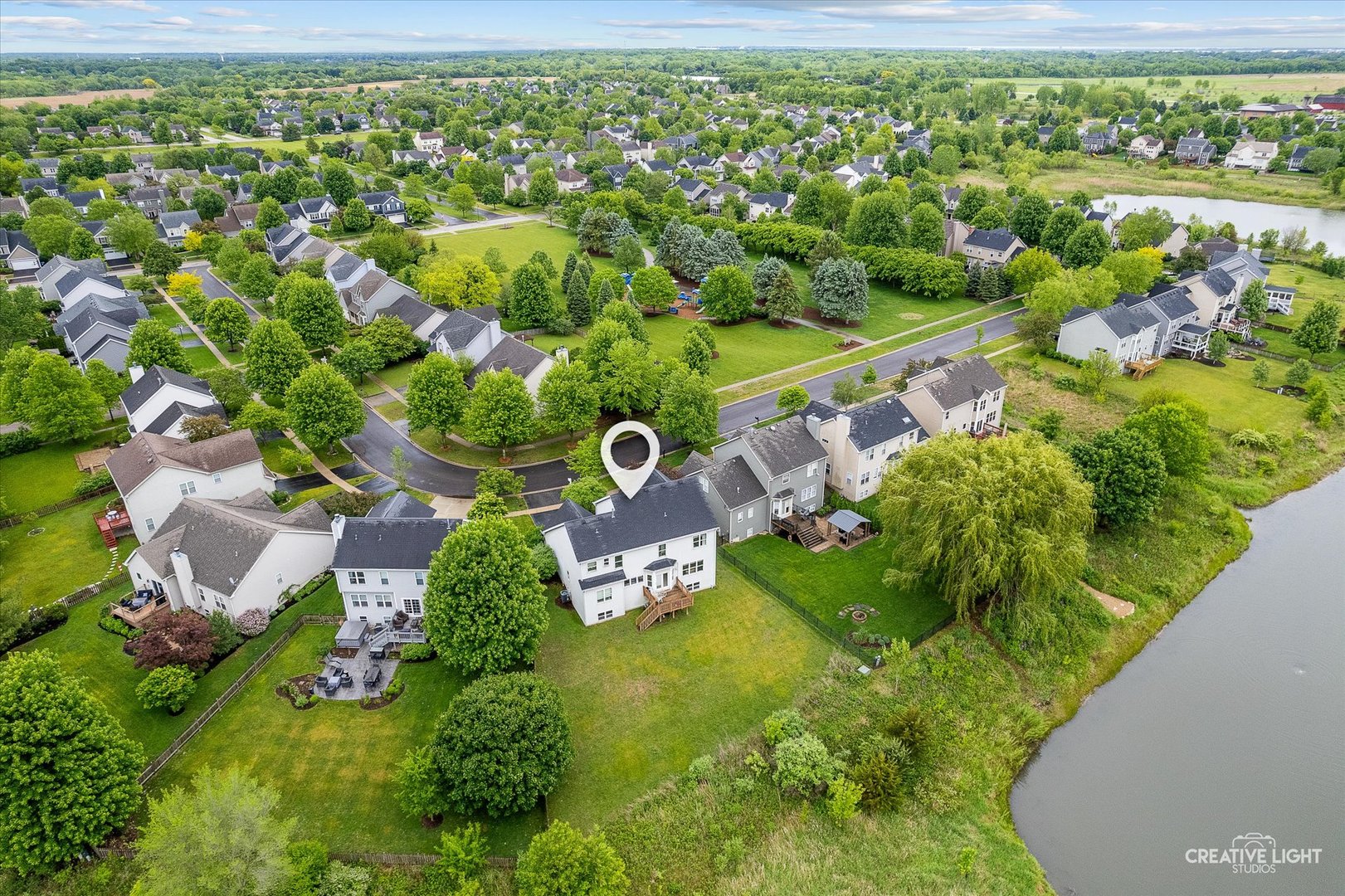 S970 Newton Square Geneva, IL 60134 - Photo 23 of 35 an aerial view of residential house with outdoor space