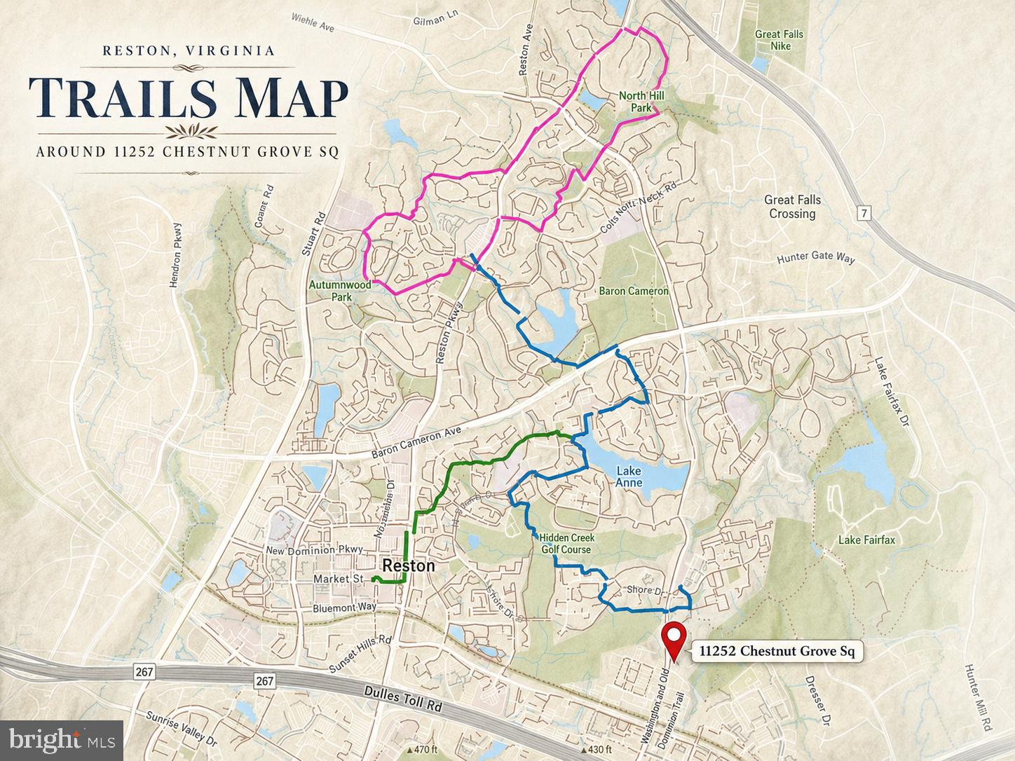 11252 Chestnut Grove Square, Unit 248 Reston, VA 20190 - Photo 23 of 25 Explore Reston's Scenic Trails