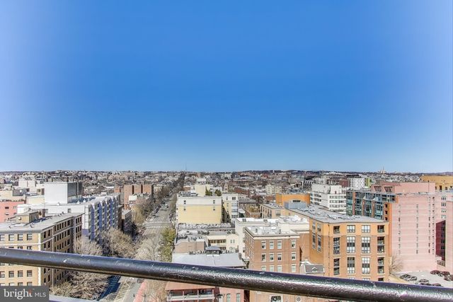 a view of a sky from a balcony