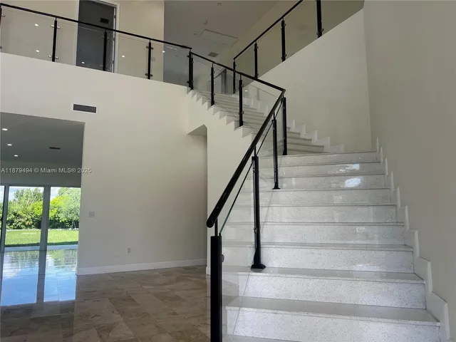 a view of a garden with an outdoor space