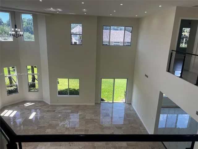 a view of lake from balcony