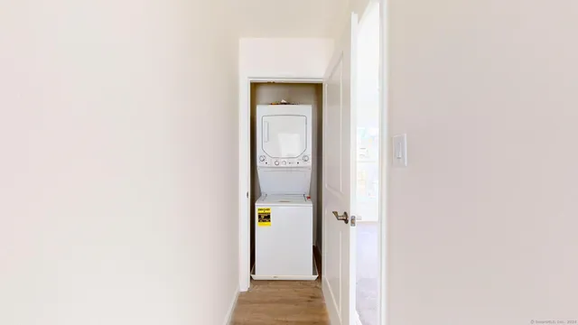 a view of empty room with windows