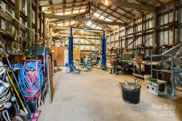 a room with lots of storage and utility