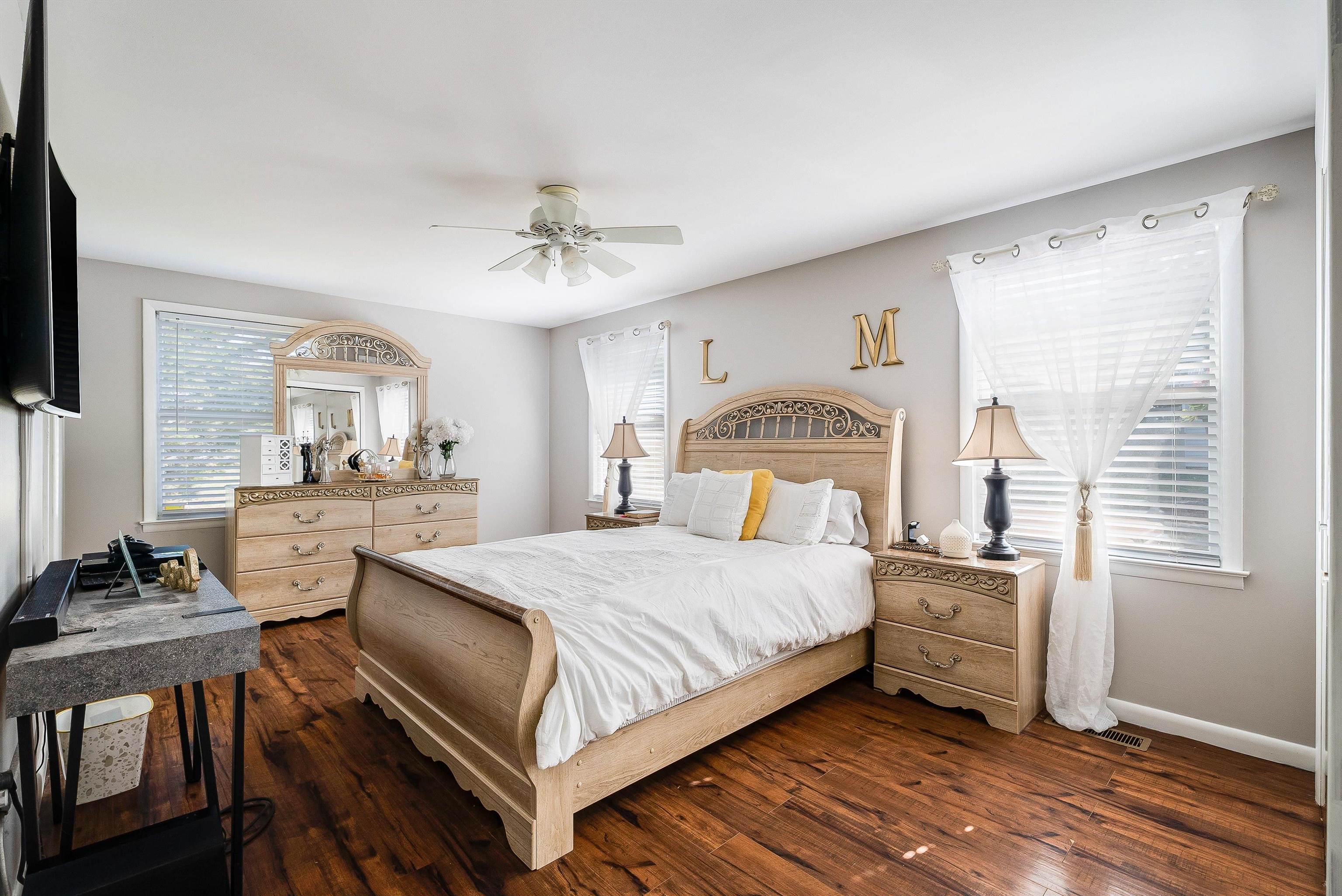 1023 Greendale Road Harrisonburg, VA 22801 - Photo 24 of 53 a bedroom with a bed and a flat screen tv