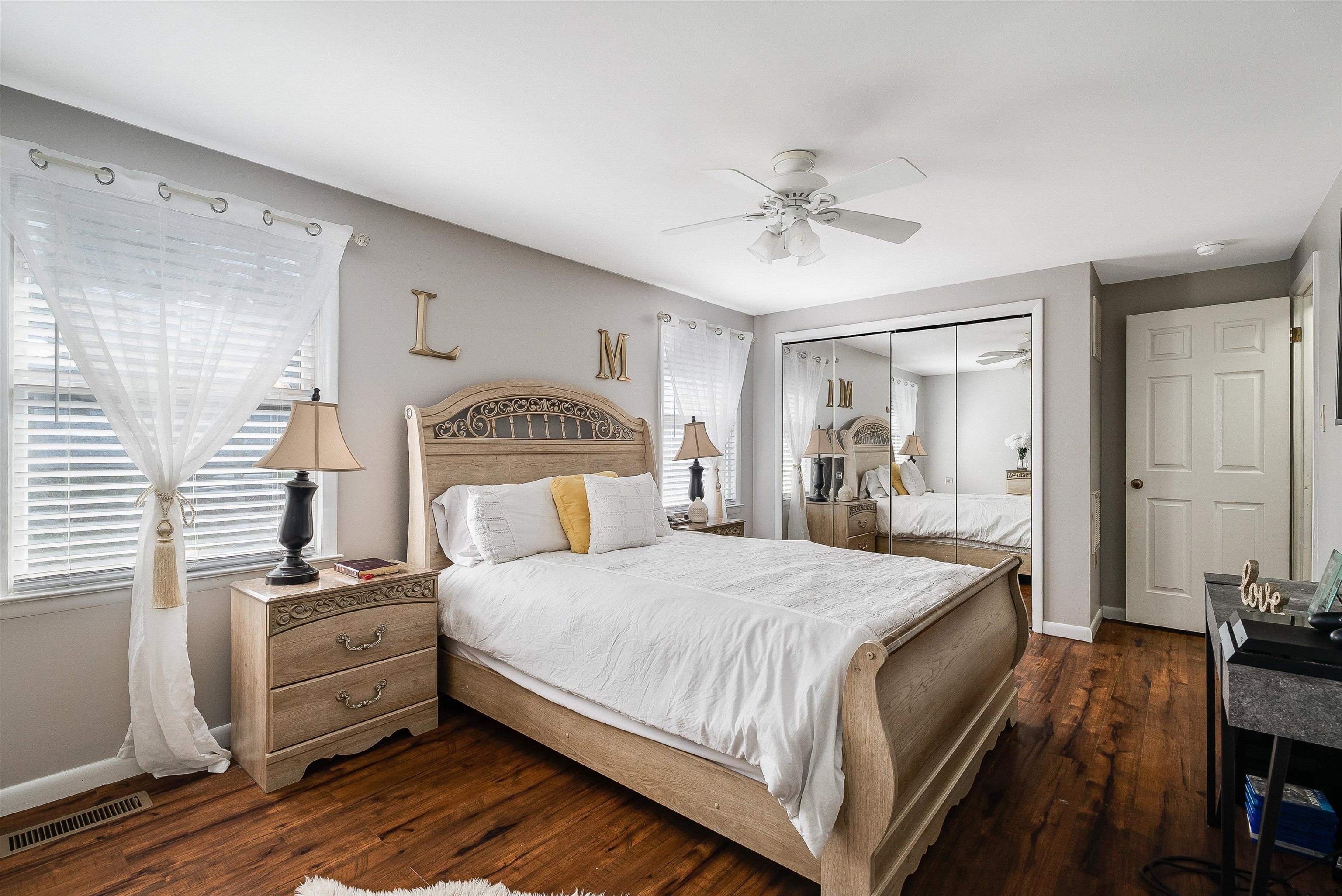 1023 Greendale Road Harrisonburg, VA 22801 - Photo 26 of 53 a bedroom with a bed and a chandelier