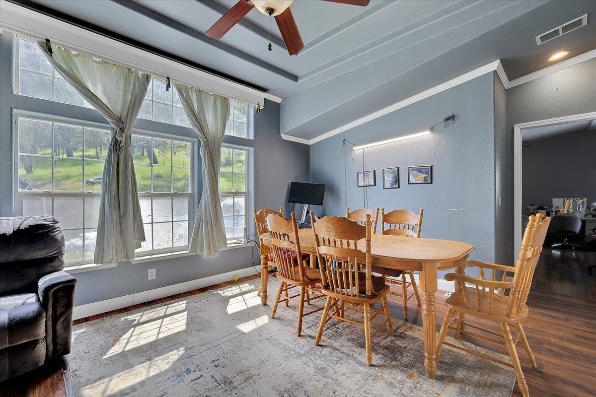 10268 Peoria Road Browns Valley, CA 95918 - Photo 23 of 57 a view of a dining room with furniture window and outside view
