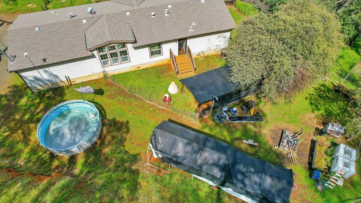 10268 Peoria Road Browns Valley, CA 95918 - Photo 43 of 57 an aerial view of a house with a swimming pool
