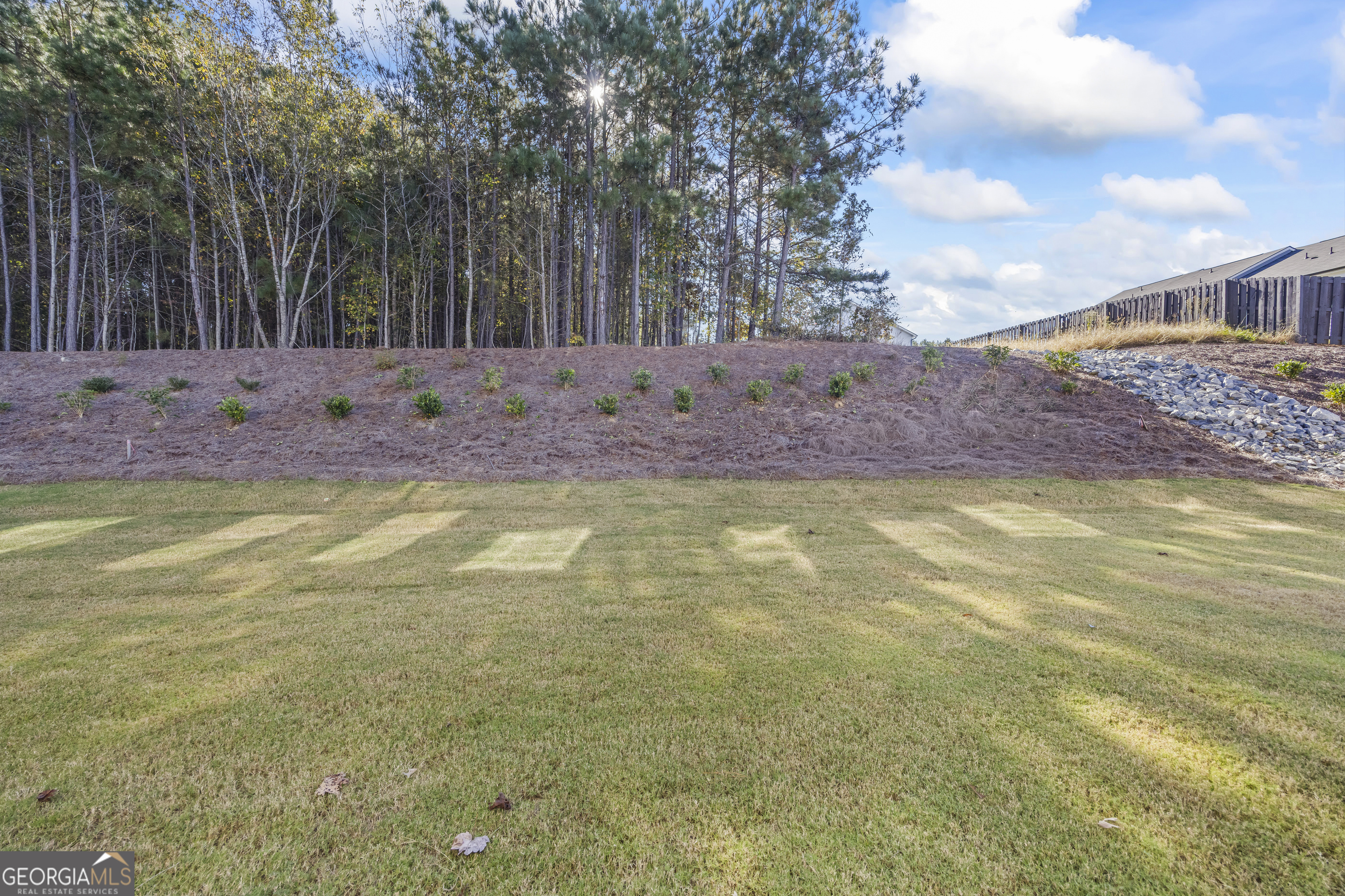 550 Buxton Road Hoschton, GA 30548 - Photo 50 of 57 a view of a yard with yellow house