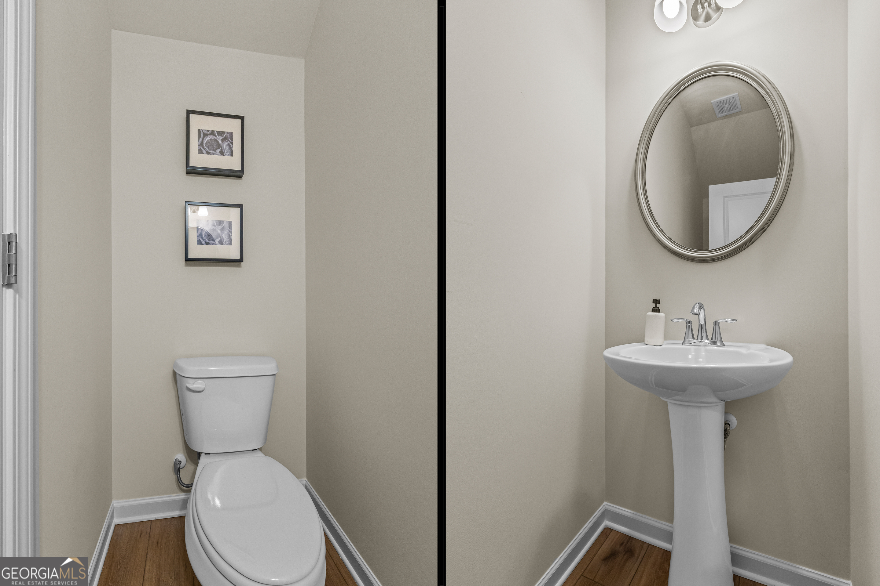 550 Buxton Road Hoschton, GA 30548 - Photo 8 of 57 a bathroom with a toilet sink and a mirror