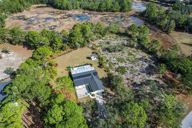 an outdoor space with garden view