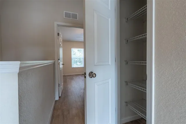 a view of a walk in closet