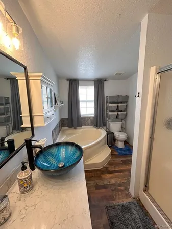 a view of an ocean and a mountain