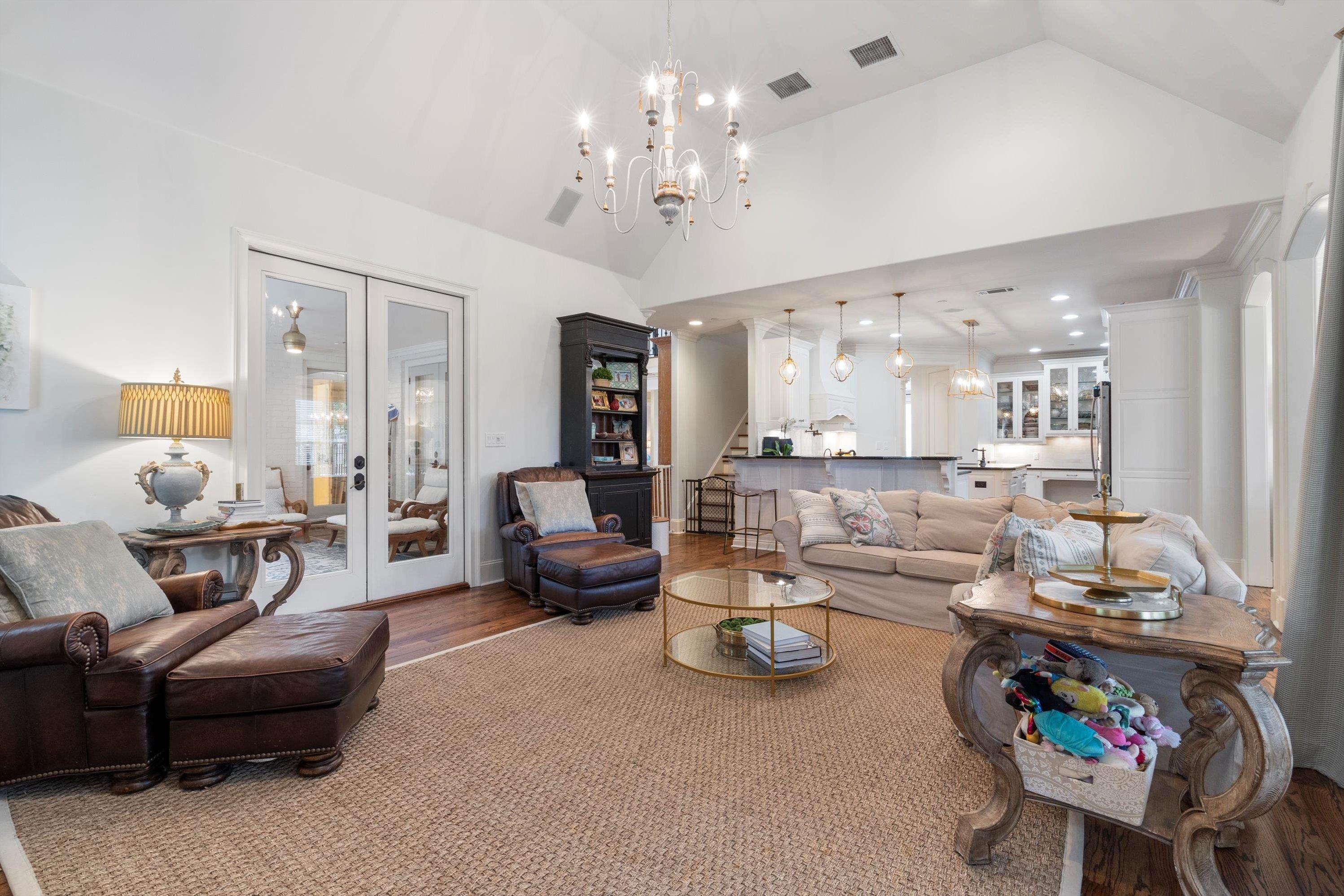 4621 Spring Meadow Way North Olive Branch, MS 38654 - Photo 17 of 40 a living room with furniture and a chandelier