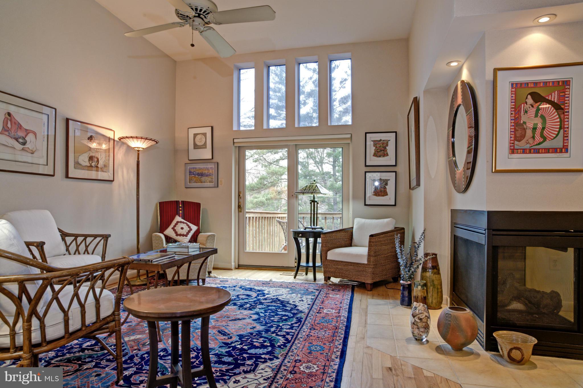 1617 Inlet Court Reston, VA 20190 - Photo 3 of 24 Living Room with 3-sided fireplace