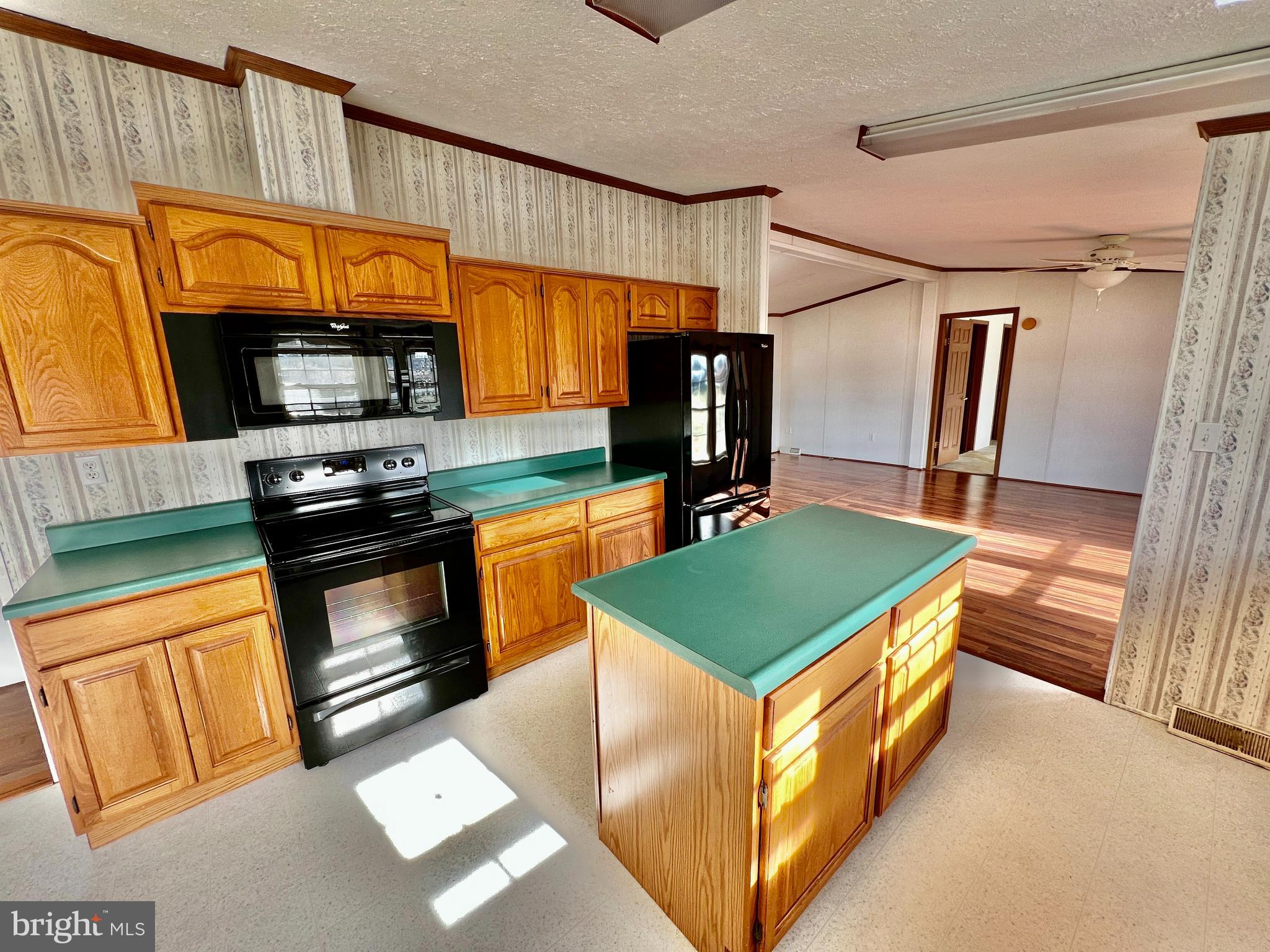16583 Laurel Road Laurel, DE 19956 - Photo 12 of 34 a kitchen with stainless steel appliances granite countertop a stove a sink and a microwave