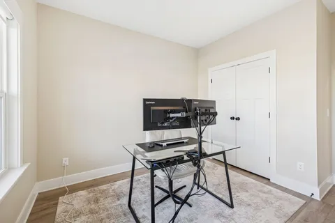 a view of workspace with furniture