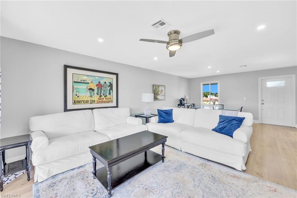 138 Teryl Road, Unit 42 Naples, FL 34112 - Photo 8 of 34 a living room with furniture and a ceiling fan
