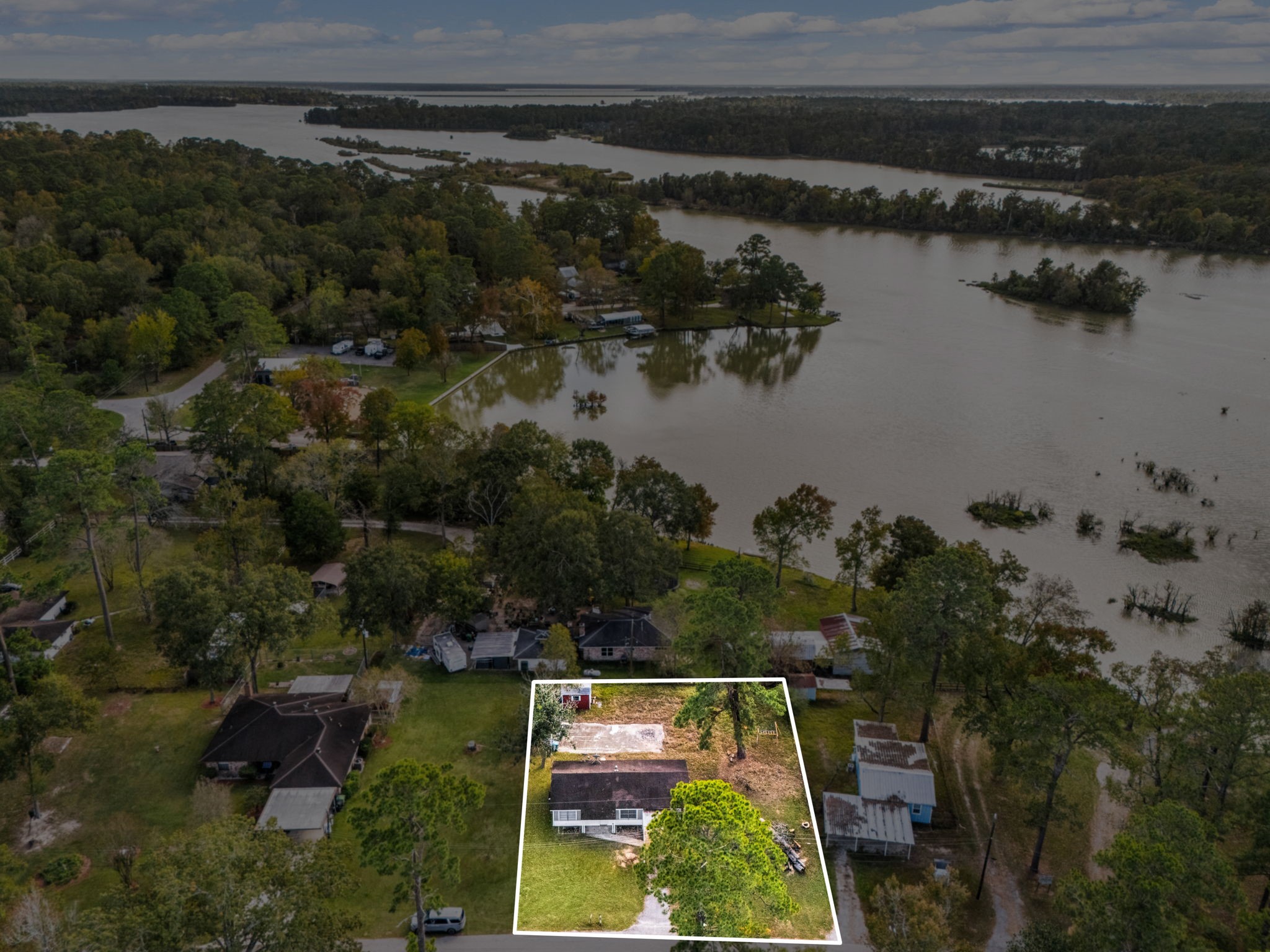 340 Magnolia Drive Houston, TX 77336 - Photo 47 of 48 an aerial view of house with yard swimming pool and outdoor seating