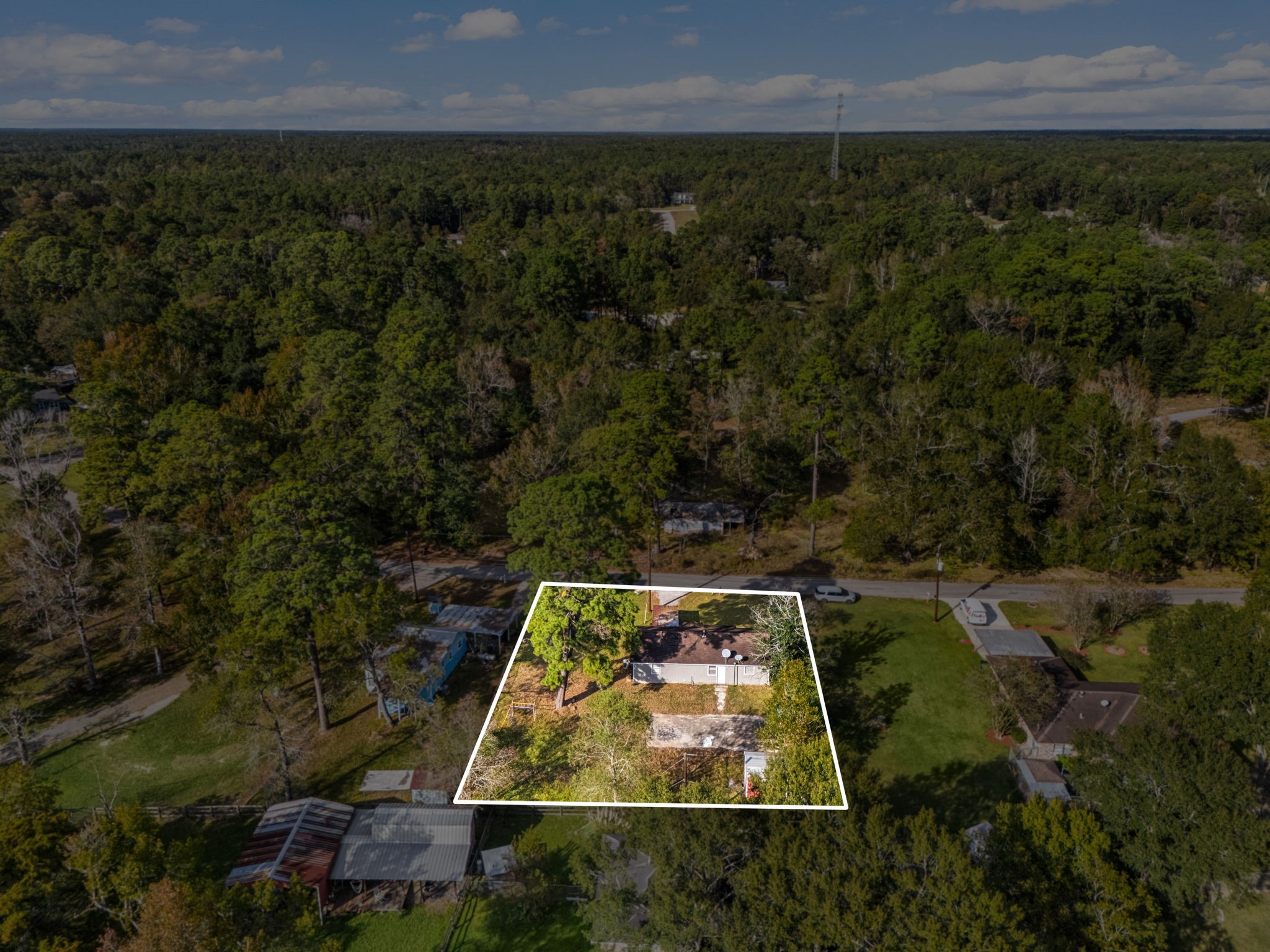 340 Magnolia Drive Houston, TX 77336 - Photo 48 of 48 an aerial view of a house with a yard