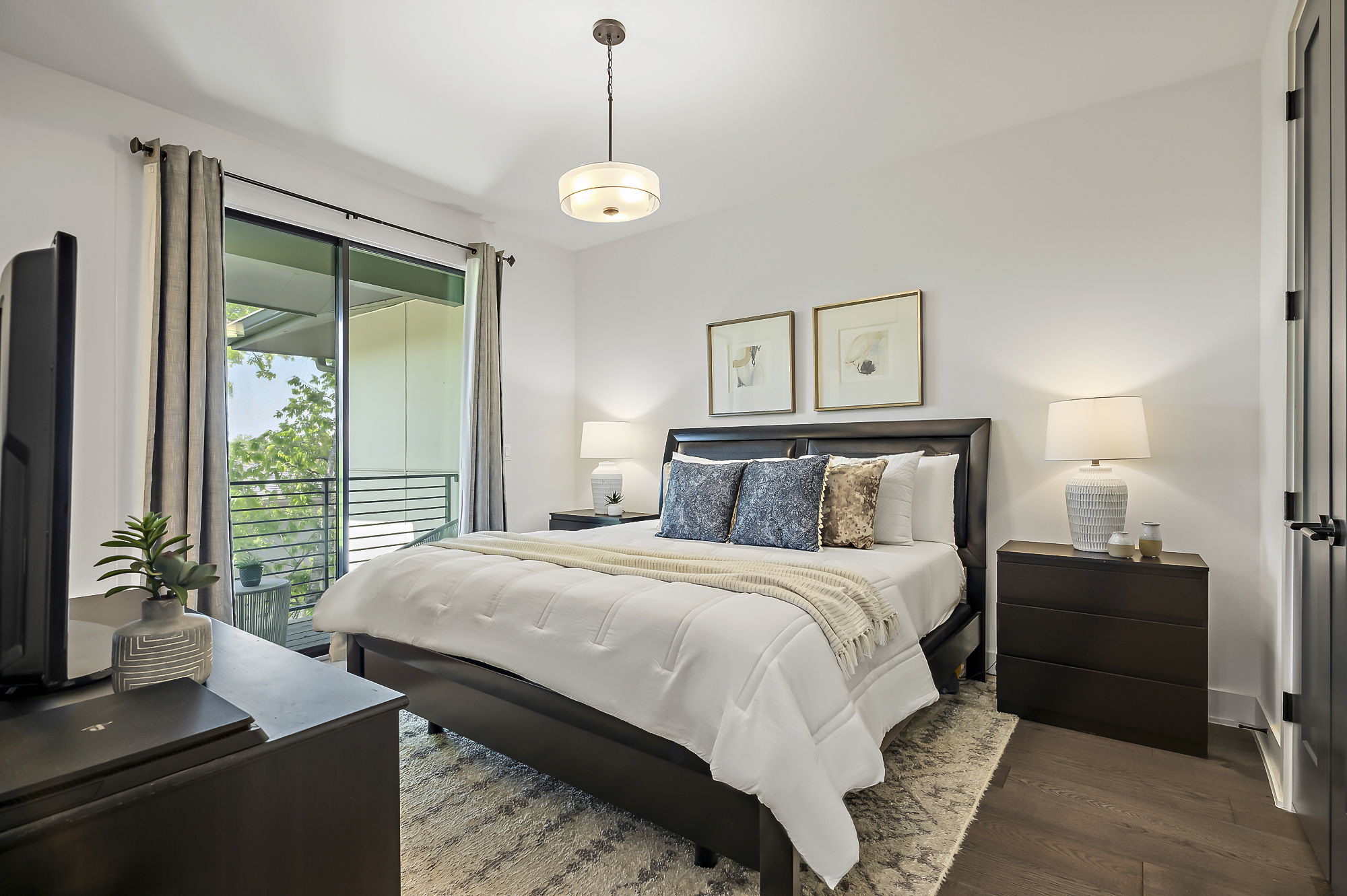 3700 Clawson Road, Unit 501 Austin, TX 78704 - Photo 17 of 40 Primary bedroom suite is spacious and features a private balcony