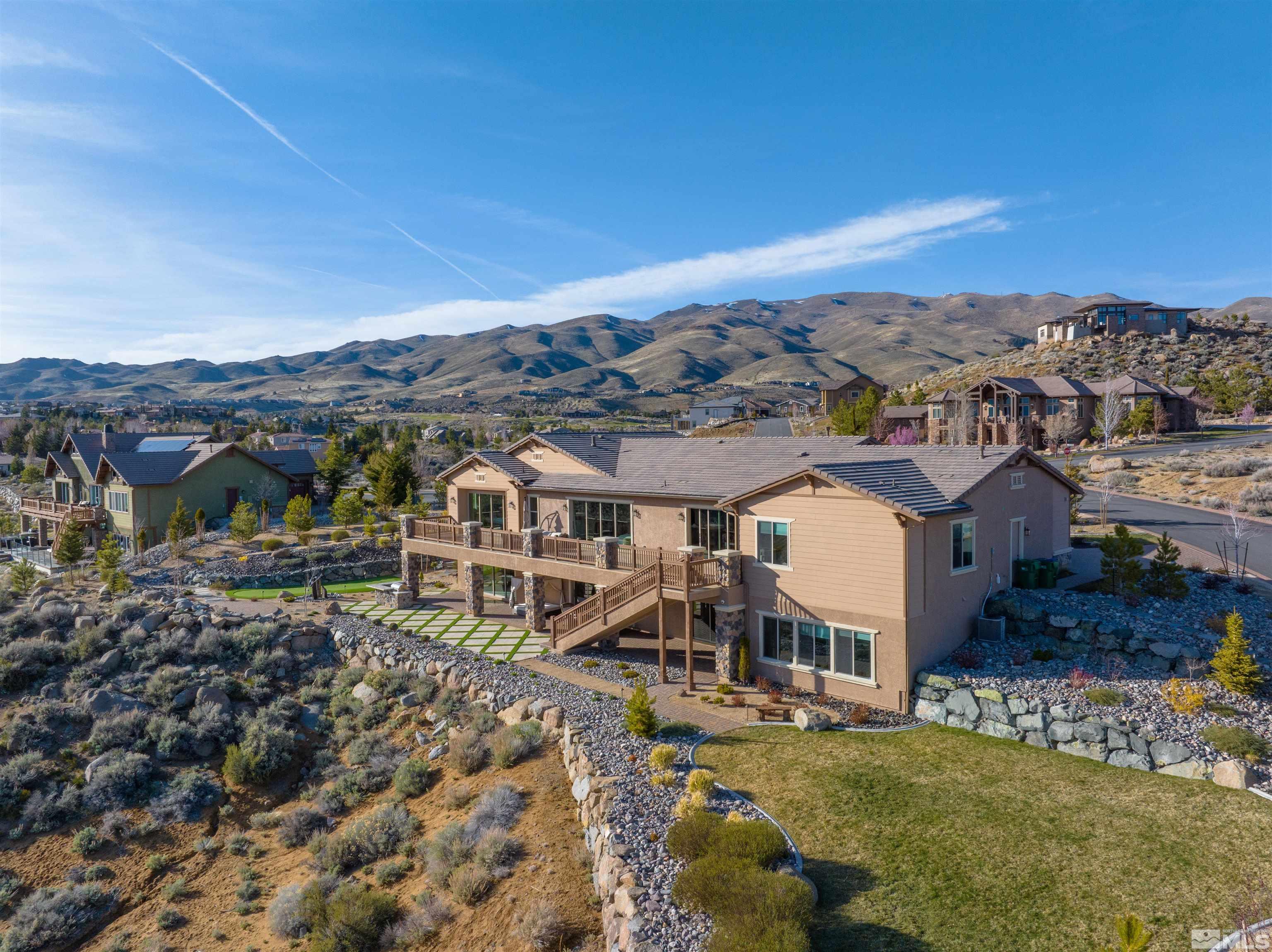 1695 Boulder Ridge Court Reno, NV 89523 - Photo 36 of 39 an aerial view of residential houses with outdoor space