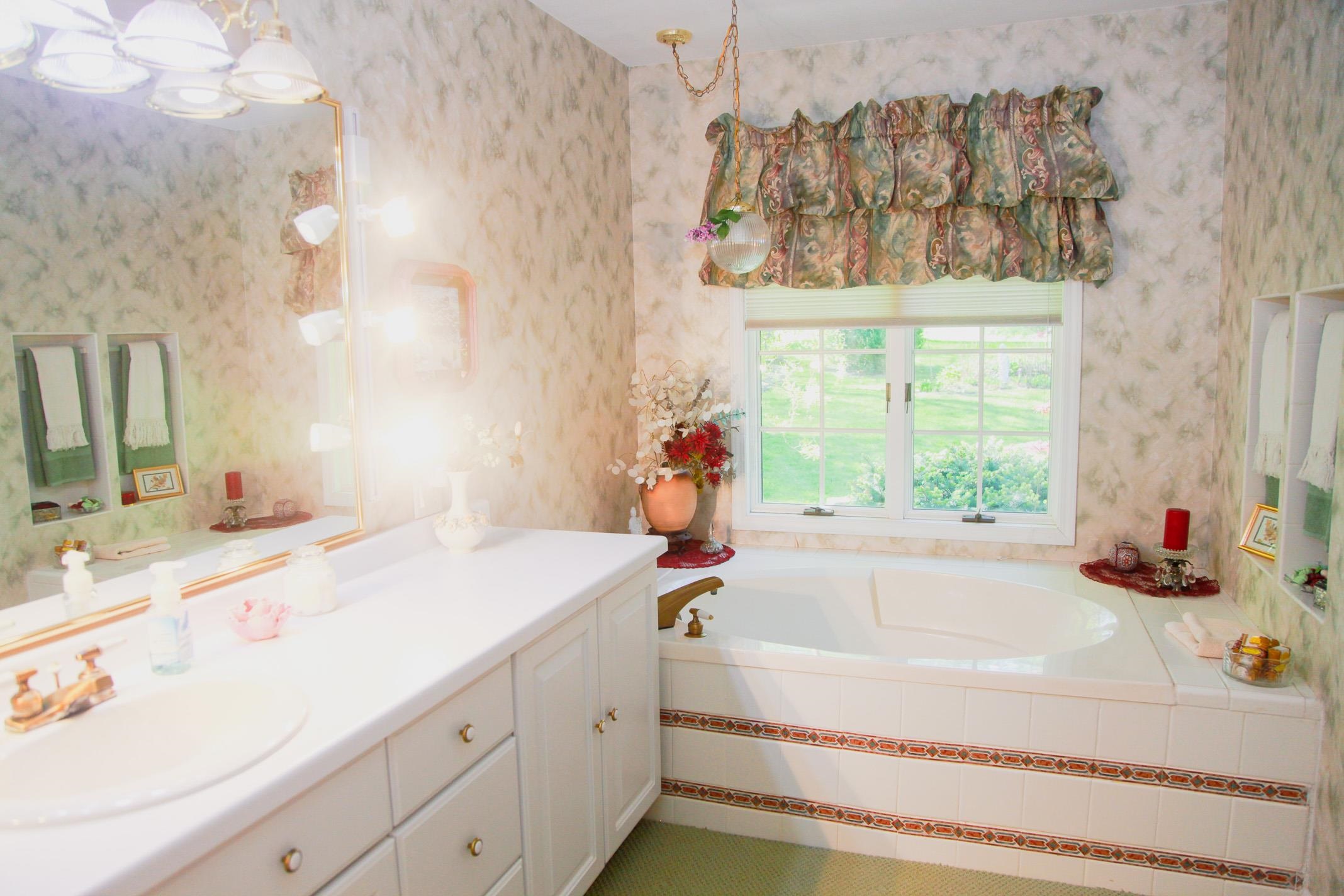 3001 Countryside Lane Freeport, IL 61032 - Photo 19 of 47 a bathroom with a tub sink and mirror
