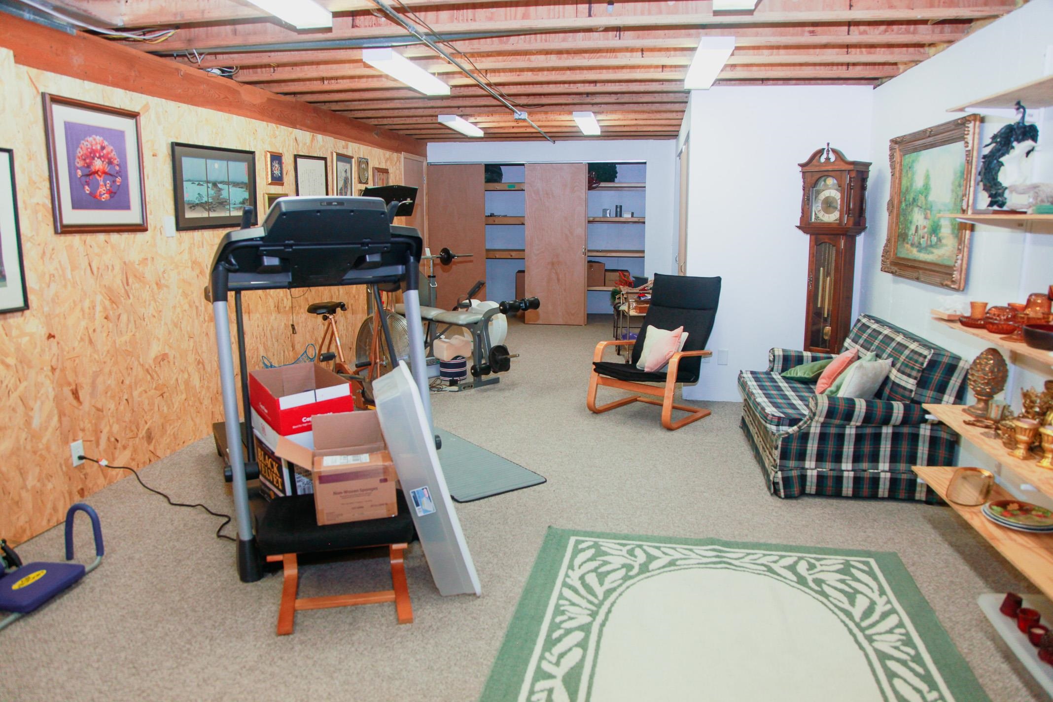 3001 Countryside Lane Freeport, IL 61032 - Photo 37 of 47 a living room with furniture a flat screen tv and gym equipment