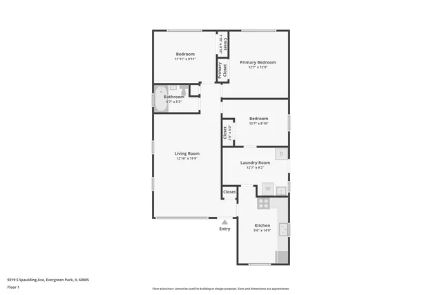 $289,000 | 9219 South Spaulding Avenue, Evergreen Park, IL 60805