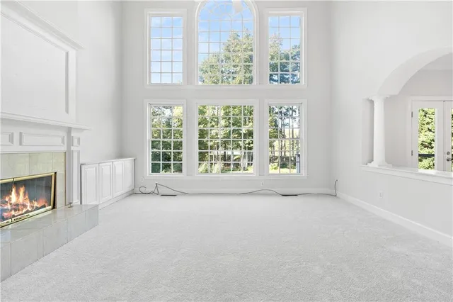 a view of an empty room